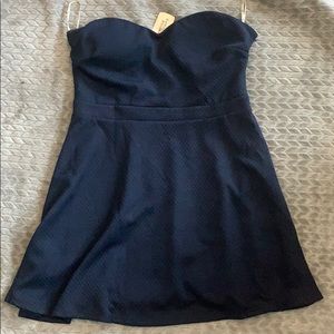 Strapless pull up dress